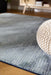 Modern Midnight Navy & Slate Blue Ombre Abstract Argentum Rug (63029-4656) - Rugs Direct