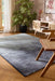 Modern Midnight Navy & Slate Blue Ombre Abstract Argentum Rug (63029-4656) - Rugs Direct