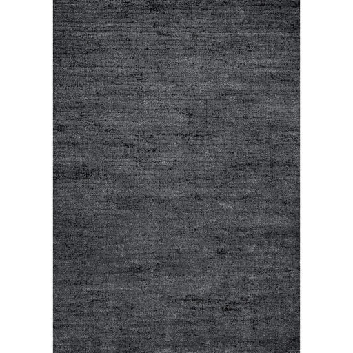 Minimalist Textured Charcoal Mist Argentum Rug Size: 200 x 290cm (63078-3676) - Rugs Direct
