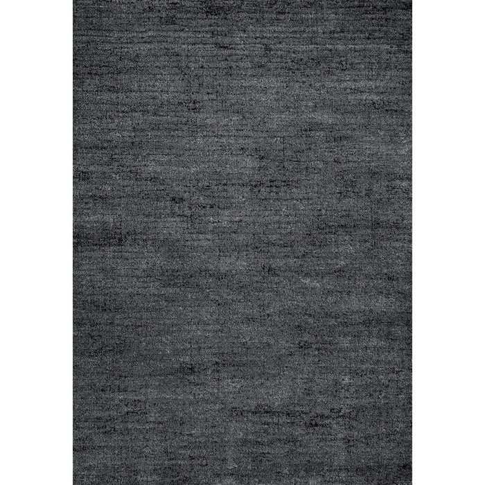Minimalist Textured Charcoal Mist Argentum Rug Size: 200 x 290cm (63078-3676) - Rugs Direct