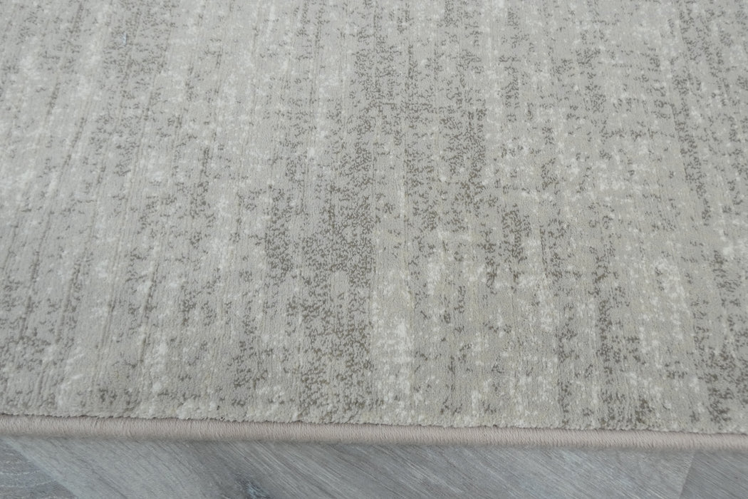 Minimalist Textured Moonlight Beige Argentum Hallway Runner Size: 80cm Wide x Cut to Order (63078-6575)- Rugs Direct 