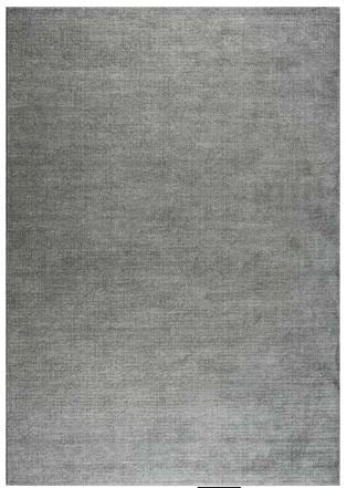 Plain Textured Dove Grey Argentum Rug Size: 200 x 290cm (63078-7696) - Rugs Direct