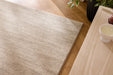 Minimalist Textured Moonlight Beige Argentum Rug Size: 200 x 290cm (63078-6575)- Rugs Direct