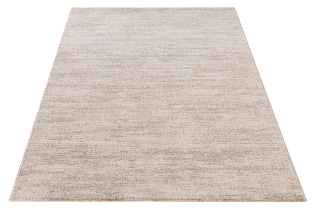 Minimalist Textured Moonlight Beige Argentum Rug Size: 200 x 290cm (63078-6575)- Rugs Direct