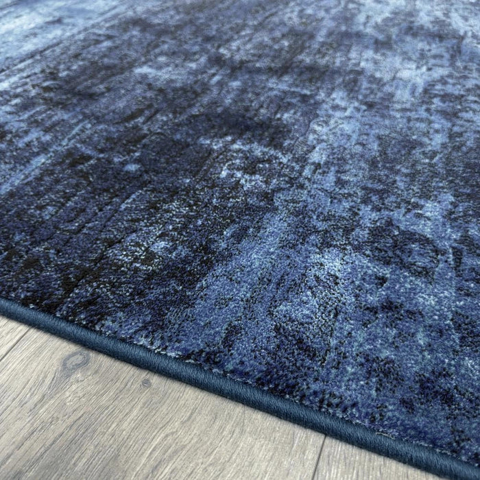 Blue Abstract Argentum Rug Size: 200 x 290cm- Rugs Direct