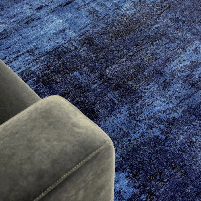 Blue Abstract Argentum Rug Size: 200 x 290cm- Rugs Direct