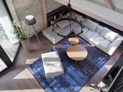 Blue Abstract Argentum Rug Size: 200 x 290cm- Rugs Direct