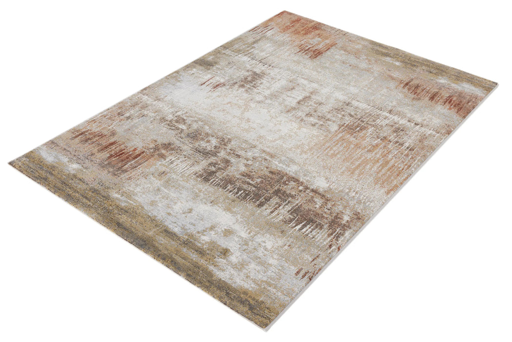 Funky Abstract Rustic Coloured Design Argentum Rug- Rugs Direct