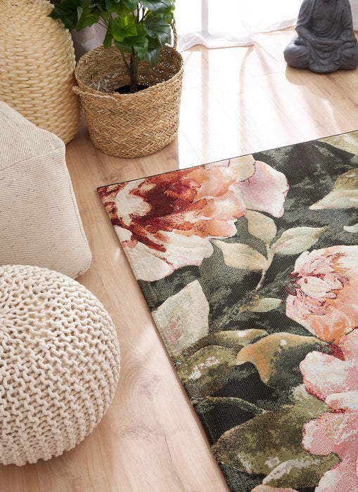 Mastercraft Floral Design Argentum Rug Size: 290 x 200cm-Modern Rug-Rugs Direct