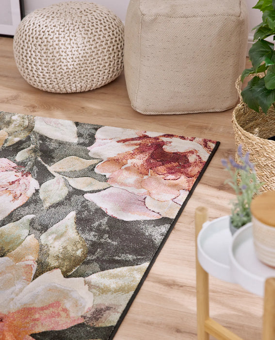 Mastercraft Floral Design Argentum Rug Size: 290 x 200cm-Modern Rug-Rugs Direct