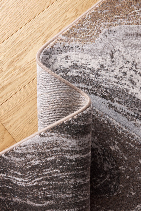 Abstract Sandstone Marble Pattern Argentum Rug (63436-9283) - Rugs Direct