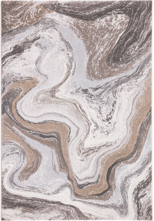 Abstract Sandstone Marble Pattern Argentum Rug (63436-9283) - Rugs Direct