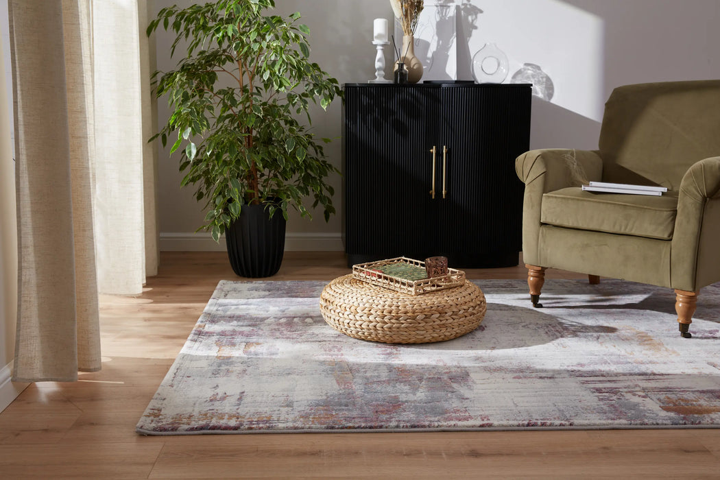 Abstract Design Argentum Rug- Rugs Direct