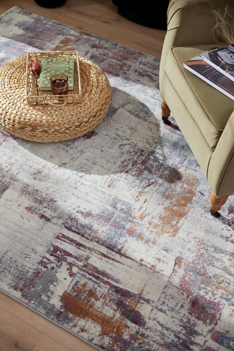 Abstract Design Argentum Rug- Rugs Direct