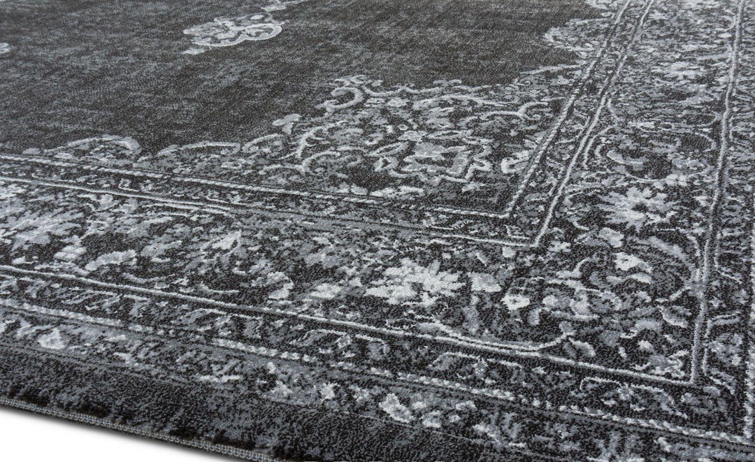 Mastercraft Faded Look Traditional Design Argentum Rug (63512-3696) Size:200 x 290cm- Rugs Direct