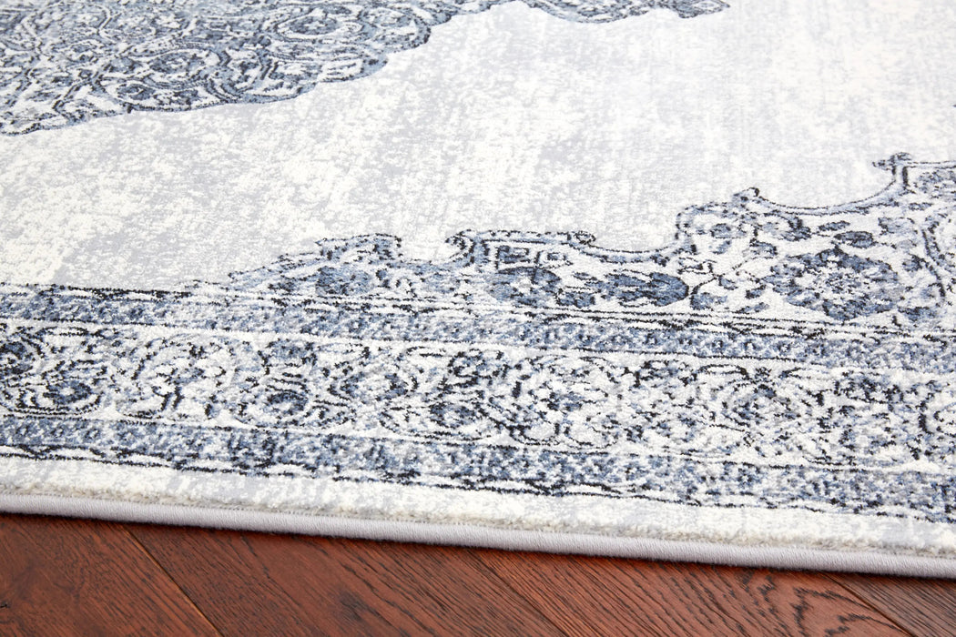 Mastercraft Faded Look Traditional Design Argentum Rug- Rugs Direct
