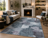 Abstract Design Argentum Rug Size: 160 x 230cm- Rugs Direct 