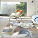 Modern Abstract Carved Floral Argentum Rug - Rugs Direct
