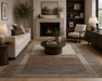 Geometric Design Argentum Rug (63736-8262)- Rugs direct 
