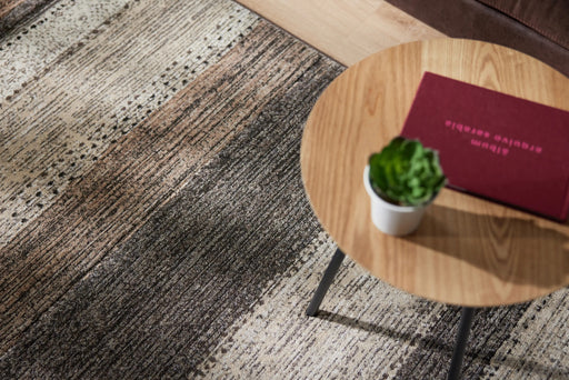 Modern Stripe Design Argentum Rug- Rugs Direct