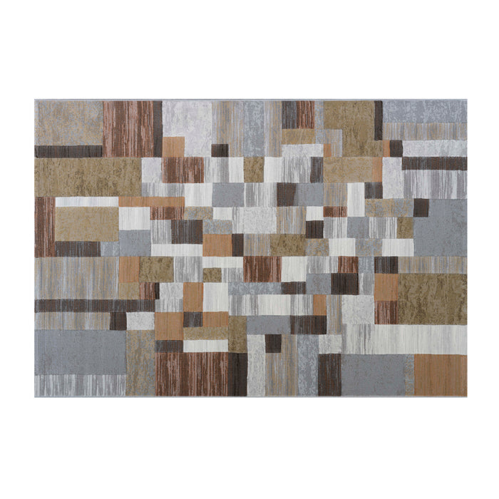Abstract Design Argentum Rug- Rugs Direct
