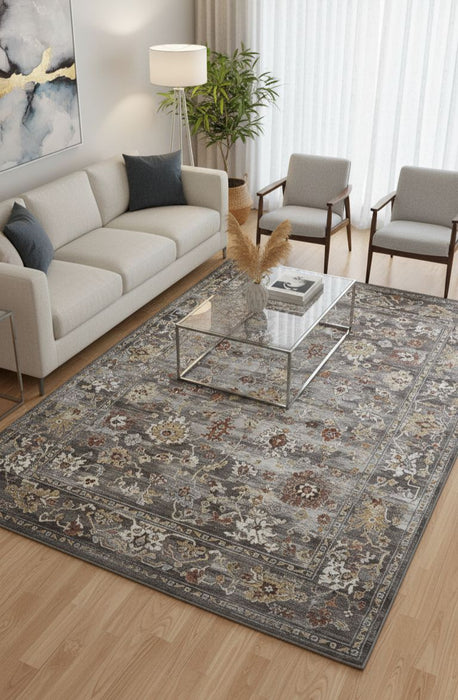 Mastercraft Faded Look Traditional Design Argentum Rug- Rugs Direct