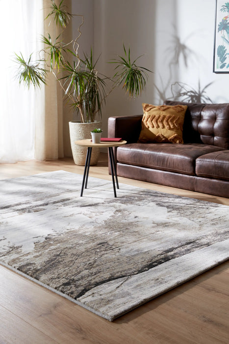 Funky Abstract Design Argentum Rug (63847-9243) Size: 300 x 400cm-Rugs Direct