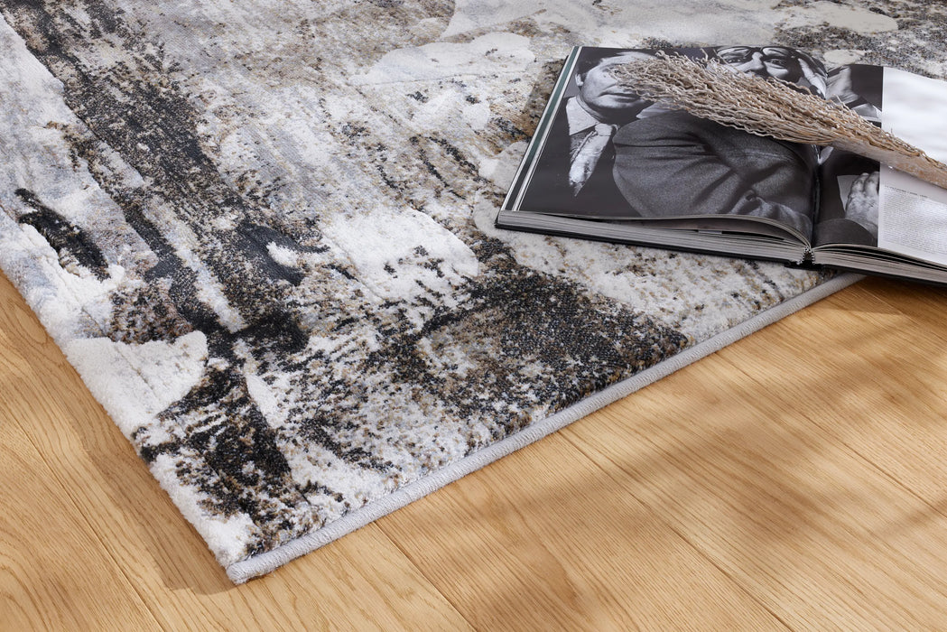 Funky Abstract Design Argentum Rug (63847-9243) Size: 300 x 400cm-Rugs Direct
