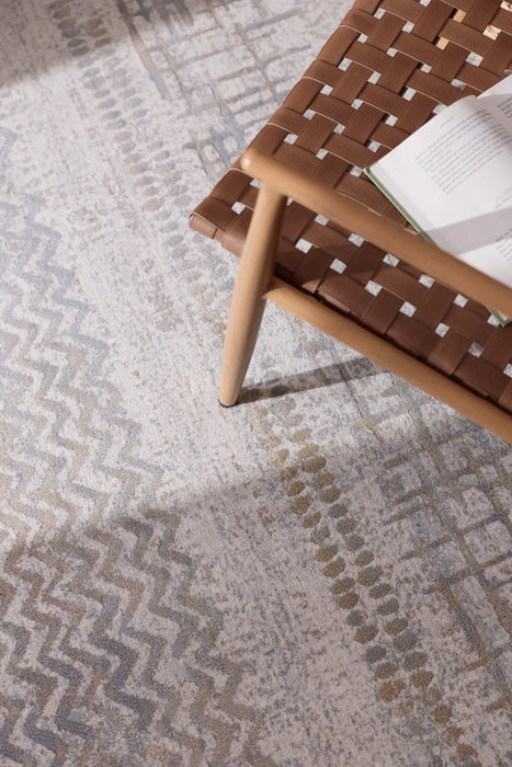 Modern Abstract Textured Argentum Rug (63857-9293)- Rugs Direct 