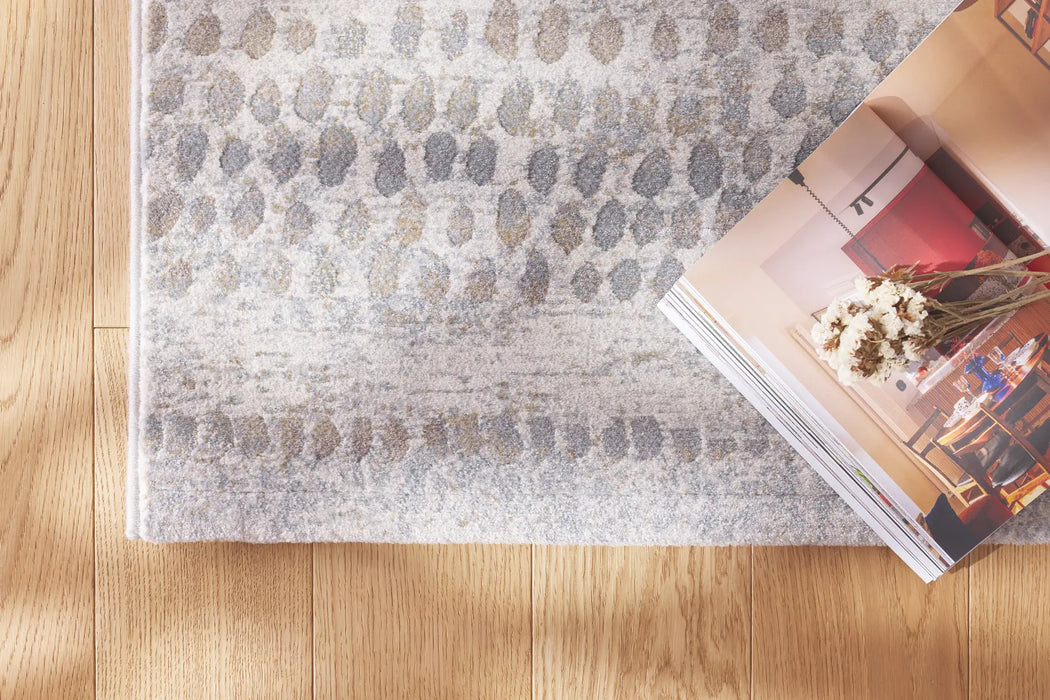Modern Abstract Textured Argentum Rug (63857-9293)- Rugs Direct 