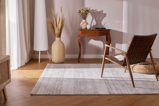 Modern Abstract Textured Argentum Rug (63857-9293)- Rugs Direct 