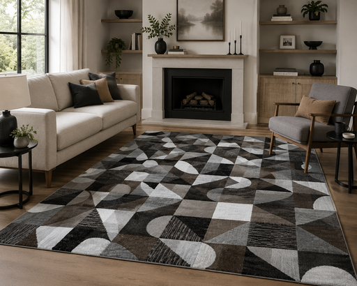 Contemporary Design Argentum Rug Size: 160 x 230cm- Rugs Direct 