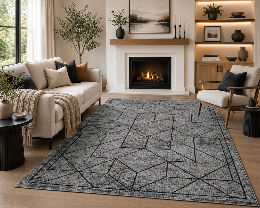 Modern Design Argentum Rug Size: 160 x 230cm- Rugs Direct