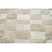Modern Cream & Taupe Checkerboard Argentum Rug Size: 280 x 380cm (63984-6575) - Rugs Direct