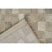 Modern Cream & Taupe Checkerboard Argentum Rug Size: 280 x 380cm (63984-6575) - Rugs Direct