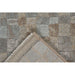 Modern Silver & Taupe Checkerboard Argentum Rug Size: 200 x 290cm (63984-7293) - Rugs Direct