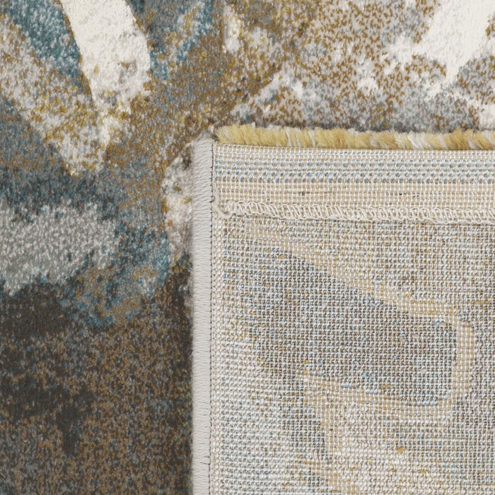 Contemporary Earthy Botanical Tapestry Argentum Rug (63991-1219) - Rugs Direct