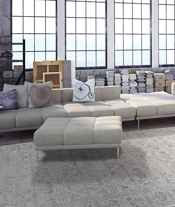 Mastercraft Faded Look Argentum Rug- Rugs Direct