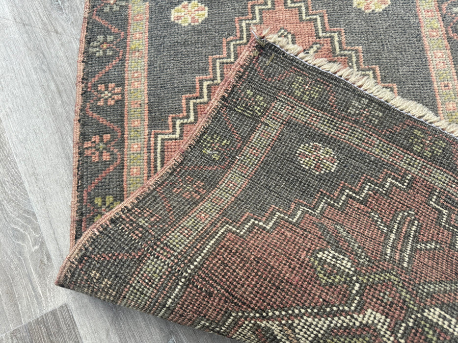 Vintage Hand Knotted Anatolian Turkish Rug Size: 85 x 52cm- Rugs Direct