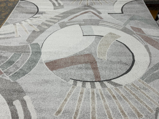 Multi Tone Abstract Geometric Pattern Valentino Rug (46018-6161) Size: 160 x 230cm- Rugs Direct