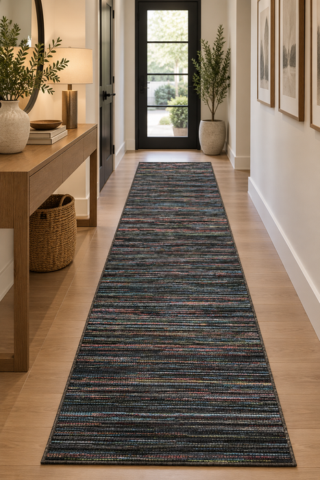 Brighton Indoor/Outdoor Flatweave Runner Size: 80 x 240cm (98122-3001)- Rugs Direct NZ