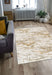 Opulence Ivory & Gold Stone Pattern Platinum Rug (83001-6121) - Rugs Direct