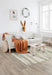 Contemporary Textured Lines Platinum Rug - Rugs Direct