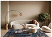 Abstract Brushstroke Design Luxurious Platinum Rug (83029-3212) - Rugs Direct