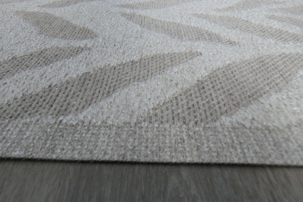 Katana Indoor/Outdoor Geometric Leaf Pattern Flatweave Runner Size: 80 x 200cm (85011-6001)- Rugs Direct NZ