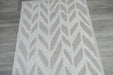 Katana Indoor/Outdoor Geometric Leaf Pattern Flatweave Runner Size: 80 x 200cm (85011-6001)- Rugs Direct NZ