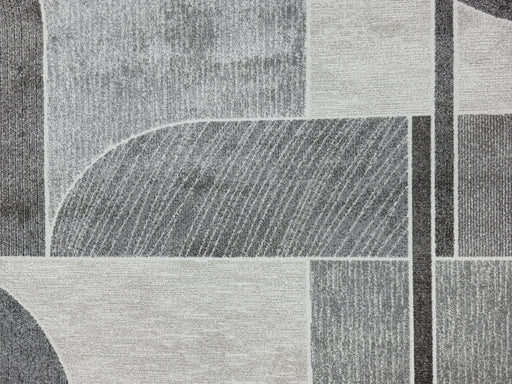 Abstract Geometric Pattern Valentino Oval  Rug (46002-6171) Size: 160 x 230cm - Rugs Direct