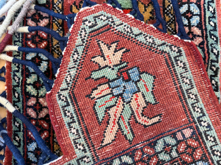 Afghan Vintage Hand-Knotted Jalar Rug- Wall hanging- Rugs Direct 