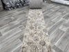  Traditional Distressed Floral Pattern Argentum Hallway Runner Size: 67cm wide x Cut to order - Rugs Direct