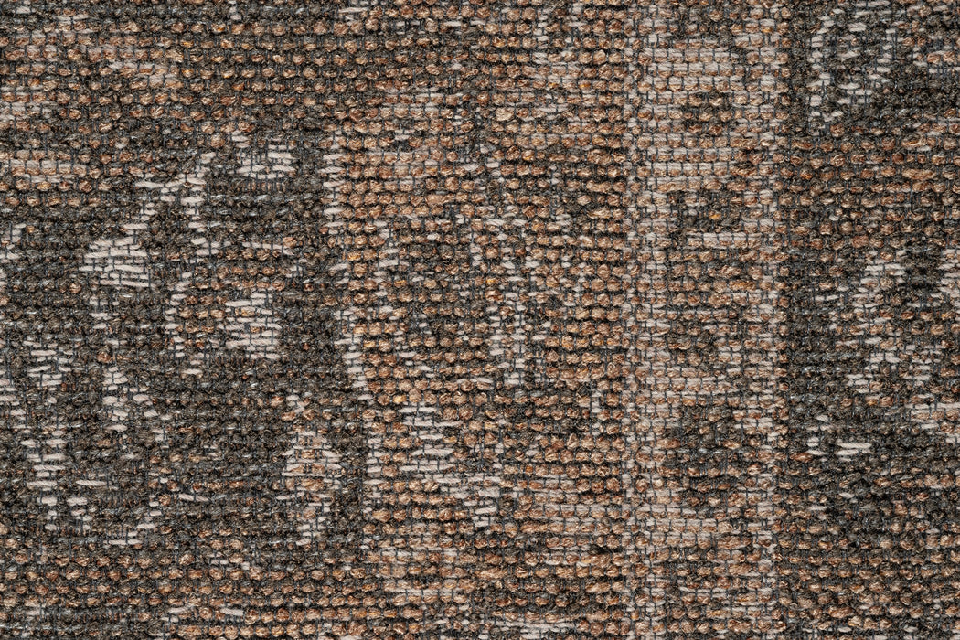 Traditional Earthy Mocha & Grey Medallion Outdoor Bohemia Rug - Rugs Direct